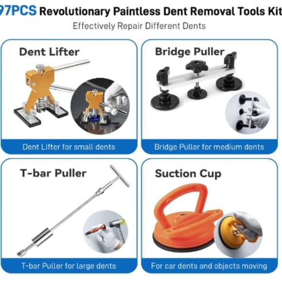 Car Dent Puller Kit 97 Pcs - Picture 3 of 9